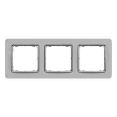 Рамка 3-постова Schneider Electric Sedna Elements Матова сіра глина (SDD393803)
