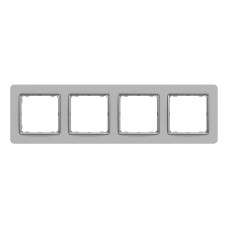 Рамка 4-постовая Schneider Electric Sedna Elements Серый камень (SDD393804)