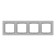 Рамка 4-постова Schneider Electric Sedna Elements Матова сіра глина (SDD393804)