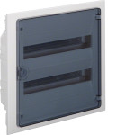 Распределительный щит Hager Golf 36 модулей (2x18) встраиваемый прозрачные дверцы IP40 (VF218TD)