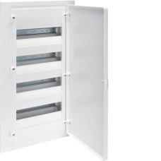 Розподільчий щит Hager Golf 48 модулів (4x12) вбудований непрозорі дверцята IP40 (VF412PD)