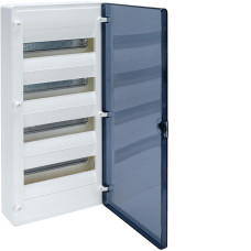 Розподільчий щит Hager Golf 48 модулів (4x12) навісний прозорі дверцята IP40 (VS412TD)