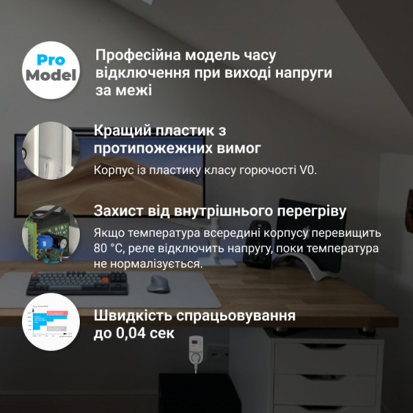 Реле напряжения в розетку ZUBR R116y